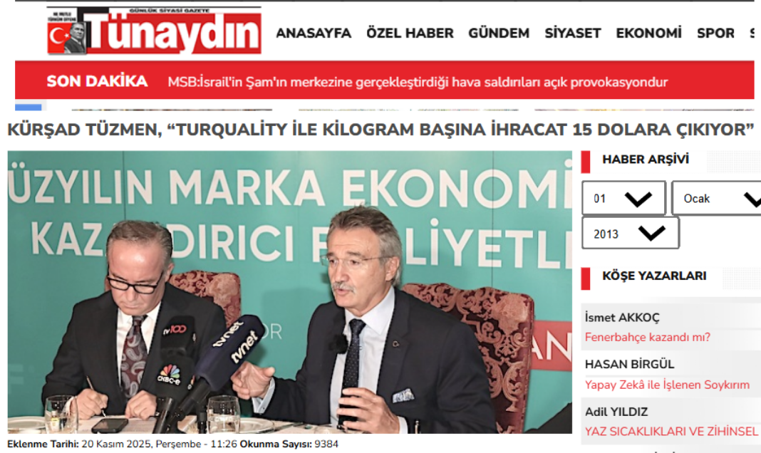 Marka Ekonomisi ve Döviz Kazandırıcı Faaliyetler Zirvesi Çırağan’da Düzenlendi